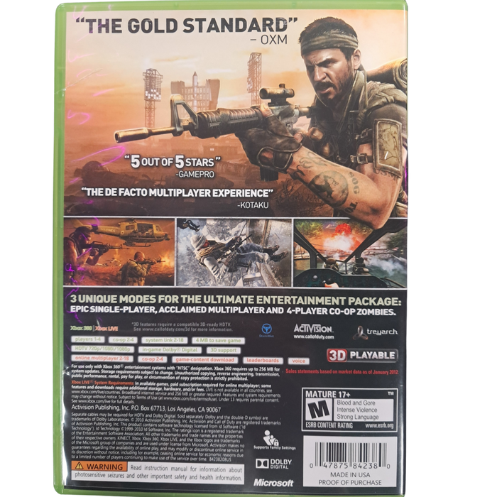 Call of Duty Black Ops Limited Edition – Xbox 360 (X360) - for just $7.99! 