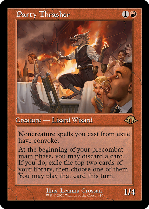 Party Thrasher (Retro Frame) (MH3-419) - Modern Horizons 3 - for just $0.17! 