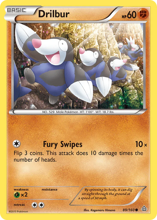 Drilbur (89/160) [XY: Primal Clash] - for just $0.10! 