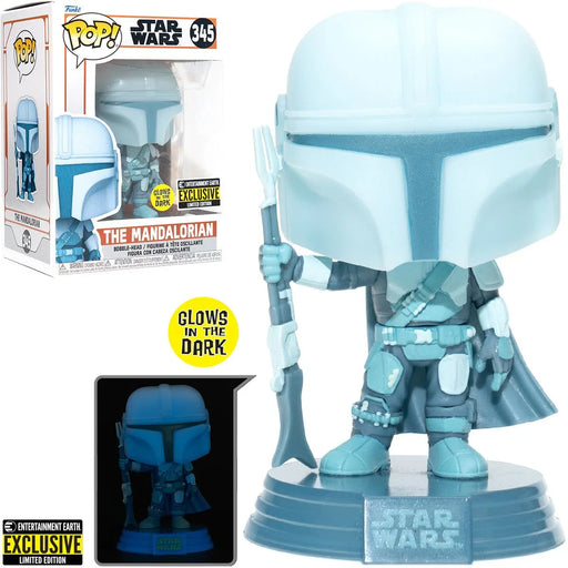 Funko Pop! Star Wars: The Mandalorian Hologram Glow-in-the-Dark - Entertainment Earth Exclusive - Premium Bobblehead Figures - Just $14.99! Shop now at Retro Gaming of Denver