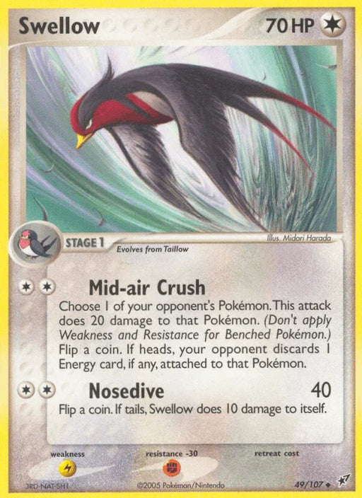 Swellow (49/107) [EX: Deoxys] - for just $0.25! 