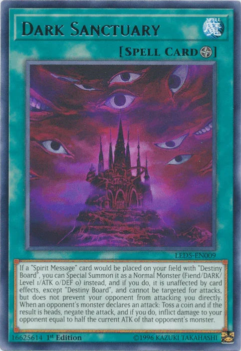 Dark Sanctuary [LED5-EN009] Rare - for just $0.20! 