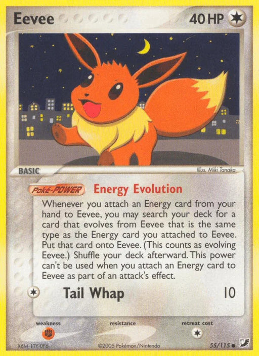 Eevee (55/115) [EX: Unseen Forces] - for just $3.40! 