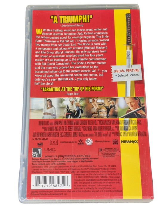 Kill Bill: Volume 2 [PSP Movie] – PlayStation Portable (PSP) - for just $6.99! 