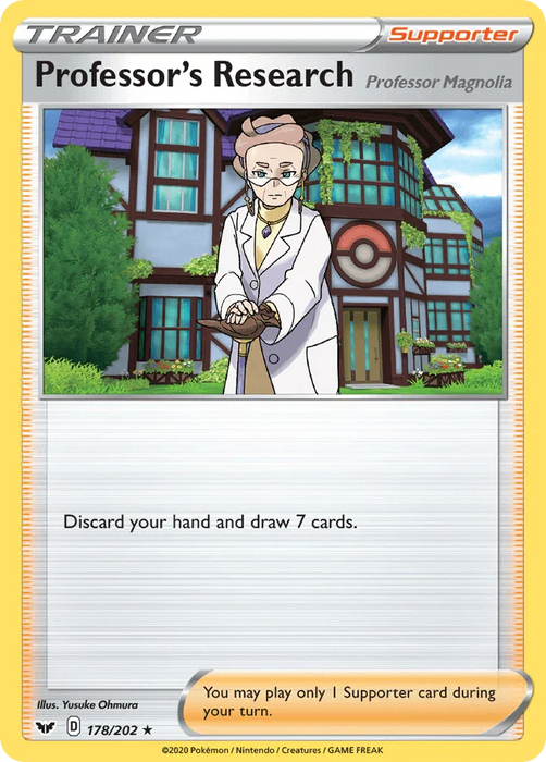 Professor's Research (178/202) (Professor Magnolia) [Sword & Shield: Base Set] - for just $0.10! 