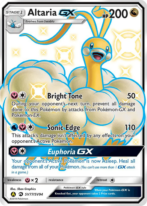 Altaria GX (SV77/SV94) [Sun & Moon: Hidden Fates - Shiny Vault] - for just $10.25! 