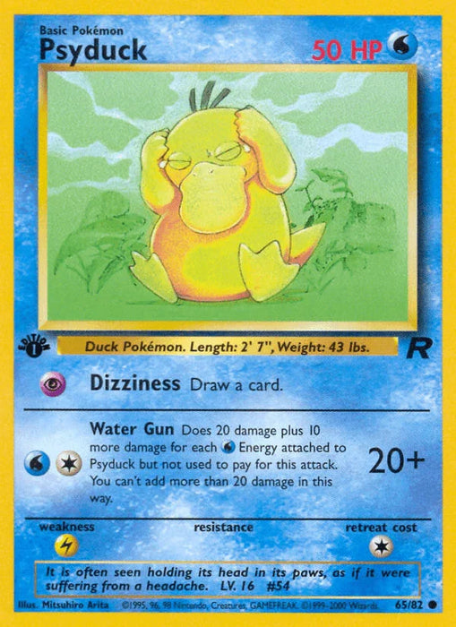 Psyduck (65/82) [Team Rocket 1st Edition] - for just $0.40! 