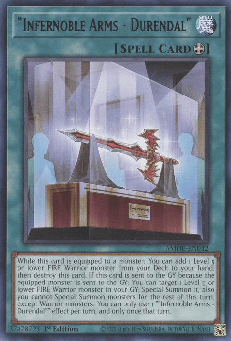 "Infernoble Arms - Durendal" [AMDE-EN042] Rare - for just $0.10! 