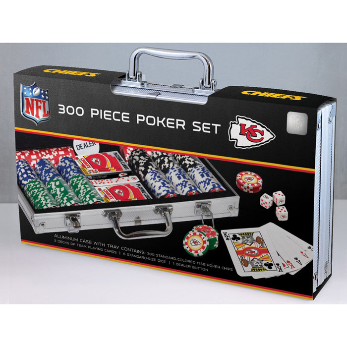 Kansas City Chiefs 300 Piece Poker Set - Just $124.99! Shop now at Retro Gaming of Denver