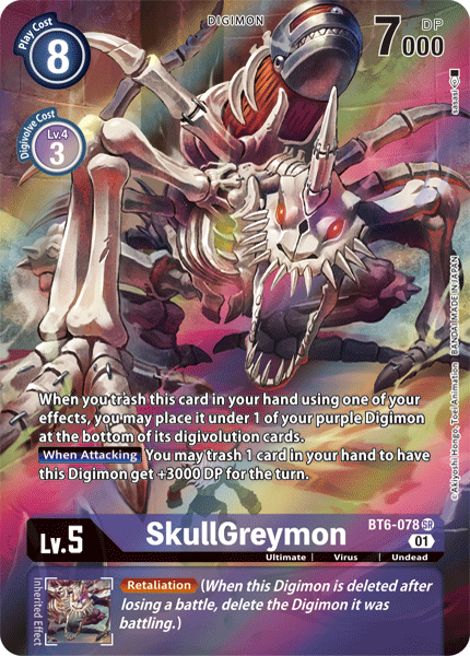 SkullGreymon [BT6-078] (Alternate Art) [Double Diamond] - Just $0.60! Shop now at Retro Gaming of Denver