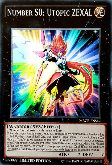 Number S0: Utopic ZEXAL [MACR-ENSE2] Super Rare - for just $0.15! 