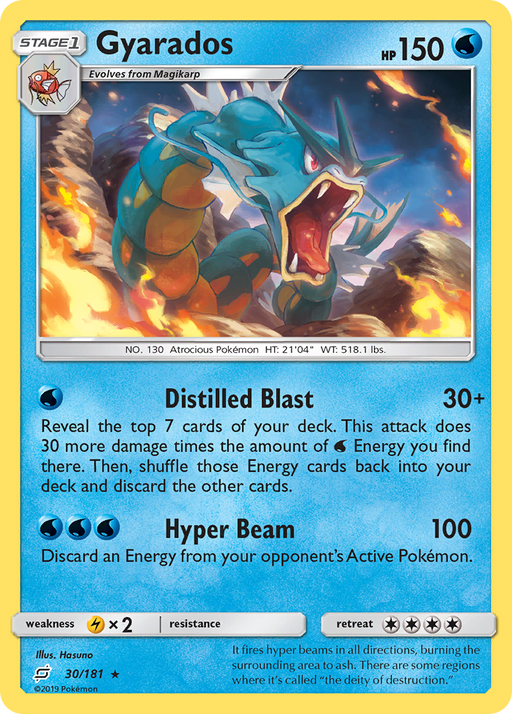 Gyarados (30/181) [Sun & Moon: Team Up] - Just $0.65! Shop now at Retro Gaming of Denver