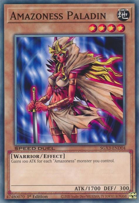 Amazoness Paladin [SGX3-END04] Common - for just $0.15! 