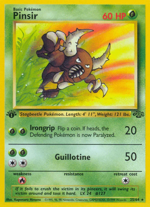 Pinsir (25/64) [Jungle 1st Edition] - for just $2.80! 