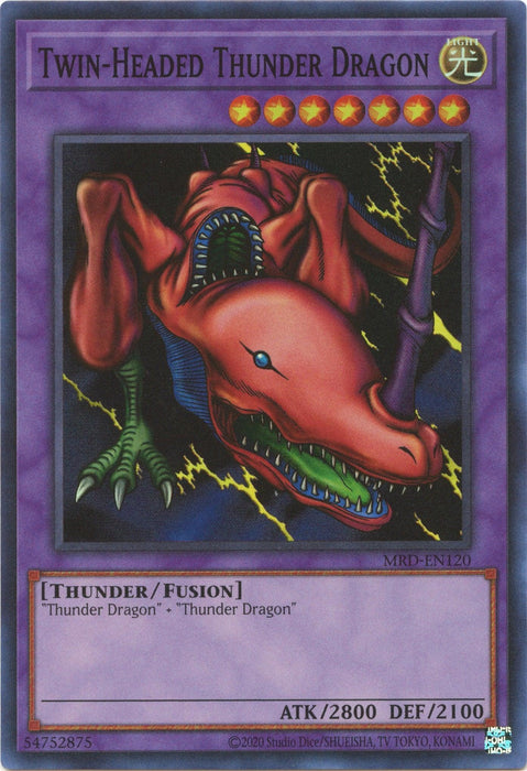 Twin-Headed Thunder Dragon (25th Anniversary) [MRD-EN120] Super Rare - for just $1.50! 