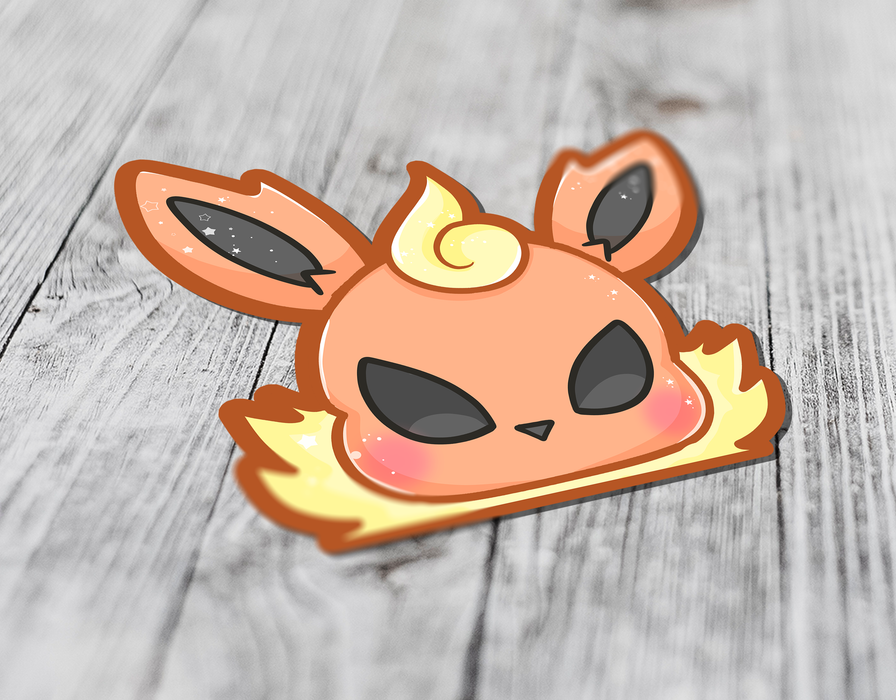 Pokemon: Flareon Eeveelution Peeker Sticker - for just $5! 