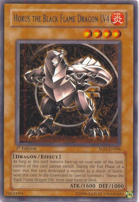 Horus The Black Flame Dragon LV4 [SOD-EN006] Rare - for just $1.10! 