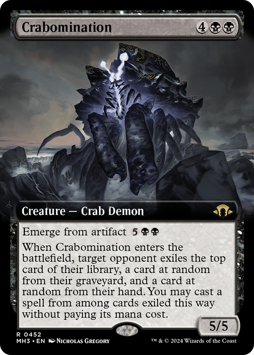 Crabomination (Extended Art) [Modern Horizons 3] - Just $0.03! Shop now at Retro Gaming of Denver