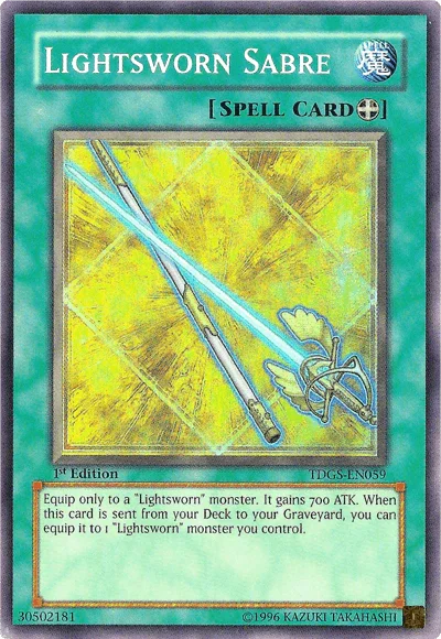 Lightsworn Sabre [TDGS-EN059] Super Rare - for just $0.40! 