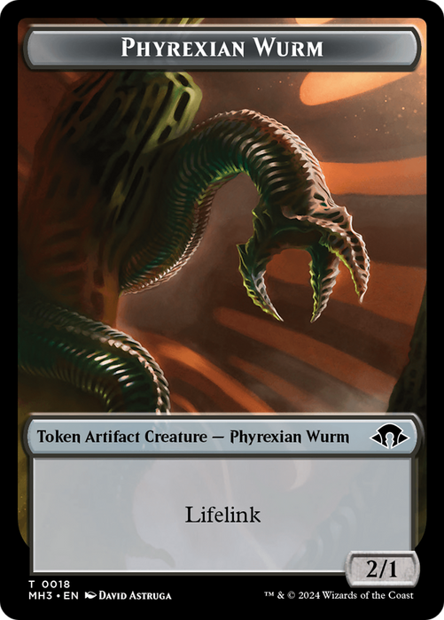 Eldrazi Spawn // Phyrexian Wurm (0018) Double-Sided Token [Modern Horizons 3 Tokens] - Just $0.35! Shop now at Retro Gaming of Denver