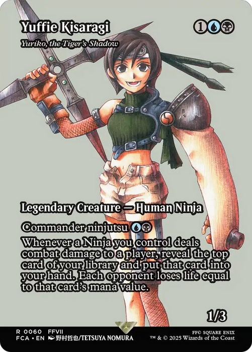 Yuffie Kisaragi - Yuriko, the Tiger's Shadow (Showcase) (FCA-060) - FINAL FANTASY: Through the Ages / Yuffie Kisaragi (Borderless) Foil - for just $7.13! 