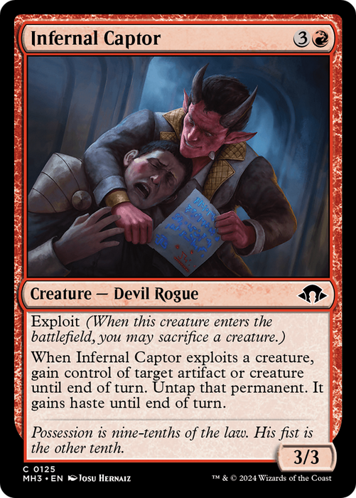 Infernal Captor (MH3-125) - Modern Horizons 3 - for just $0.01! 