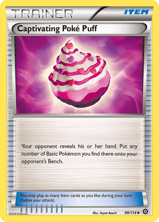 Captivating Poke Puff (99/114) [XY: Steam Siege] - for just $0.10! 
