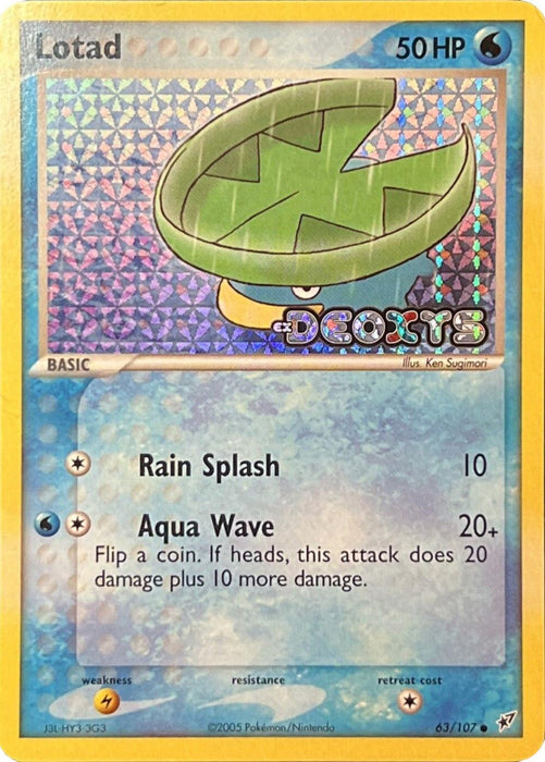 Lotad (63/107) (Stamped) [EX: Deoxys] - for just $7.55! 