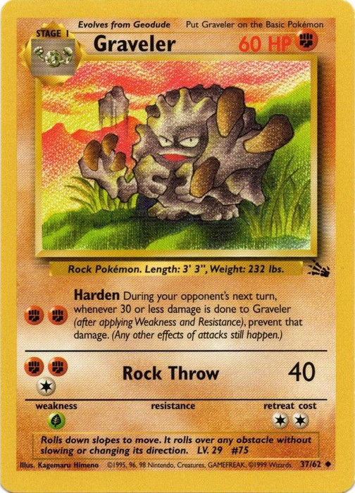 Graveler (37/62) [Fossil Unlimited] - for just $0.30! 