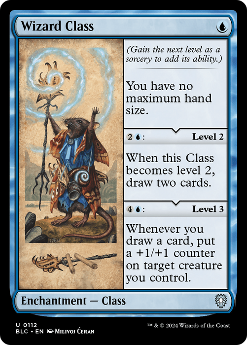 Wizard Class (BLC-112) - Bloomburrow Commander - for just $0.79! 