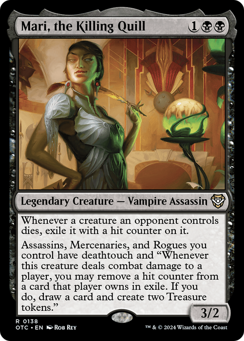 Mari, the Killing Quill (OTC-138) - Outlaws of Thunder Junction Commander - for just $1.34! 