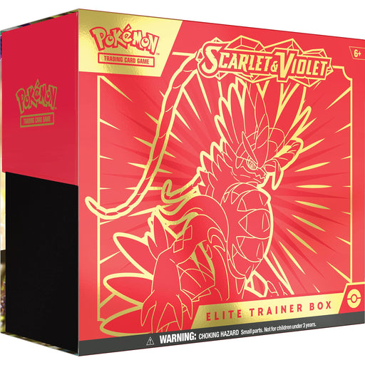 Pokémon TCG: Scarlet & Violet Elite Trainer Box - Koraidon Red (1 Full Art Promo Card, 9 Boosters and Premium Accessories) - Just $49.99! Shop now at Retro Gaming of Denver