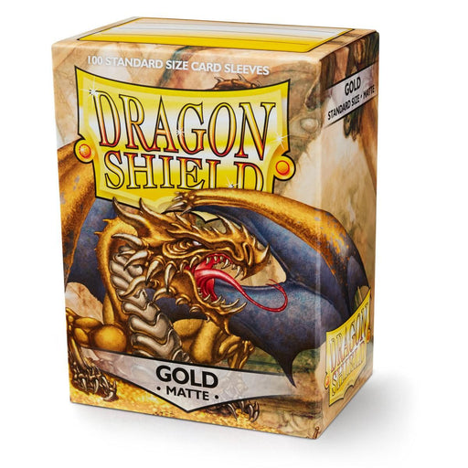 Dragon Shield: Standard 100ct Sleeves - Gold (Matte) - Just $8.95! Shop now at Retro Gaming of Denver