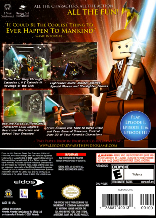 LEGO Star Wars: The Video Game [Player's Choice] – GameCube (GC) - for just $0! 