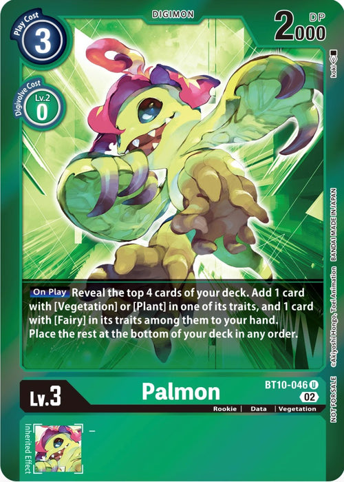 Palmon [BT10-046] (Event Pack 4) [Xros Encounter Promos] - Just $4.55! Shop now at Retro Gaming of Denver