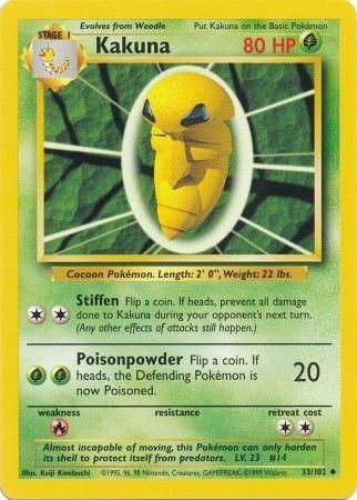 Kakuna (33/102) [Base Set Unlimited] - for just $0.50! 