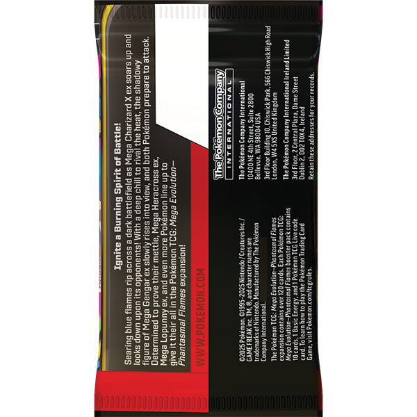 Pokemon: Mega Evolution - Phantasmal Flames Booster Pack - for just $9! 