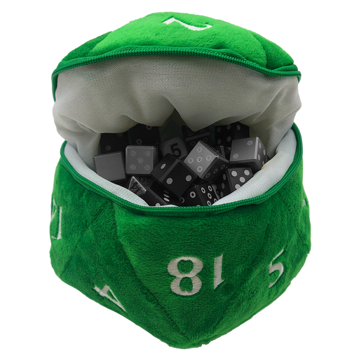 Ultra PRO: Dice Bag - Plush D20 (Green) - for just $0! 