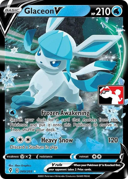 Glaceon V (040/203) [Prize Pack Series One] - for just $13.85! 