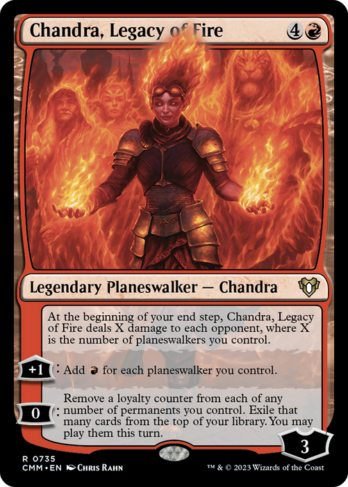 Chandra, Legacy of Fire (CMM-735) - Commander Masters - for just $0.85! 