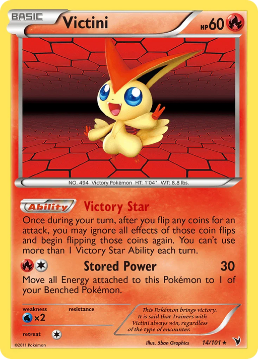 Victini (14/101) [Black & White: Noble Victories] - for just $4.20! 