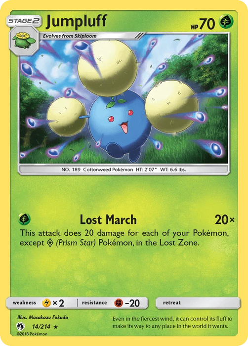 Jumpluff (14/214) [Sun & Moon: Lost Thunder] - for just $0.40! 