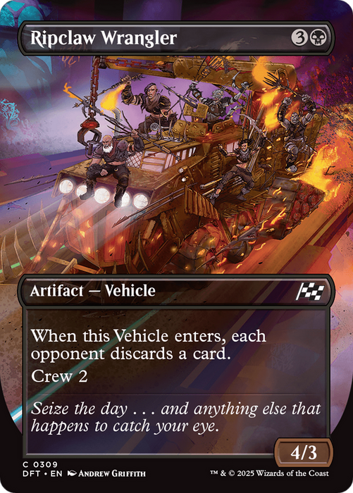 Ripclaw Wrangler (DFT-309) - Aetherdrift (Borderless) Foil - for just $0.05! 