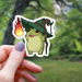 Fireball Frog Wizard RPG Sticker - 3" - for just $3.50! 