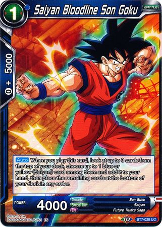 Saiyan Bloodline Son Goku (BT7-028) [Assault of the Saiyans] - for just $0.10! 