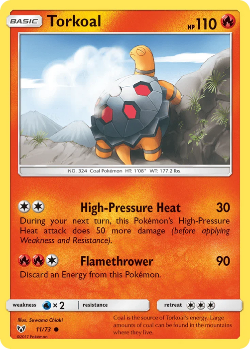 Torkoal (11/73) [Sun & Moon: Shining Legends] - for just $0.10! 