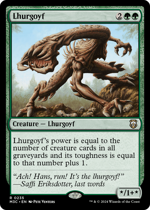 Lhurgoyf (Ripple Foil) [Modern Horizons 3 Commander] - Just $0.25! Shop now at Retro Gaming of Denver