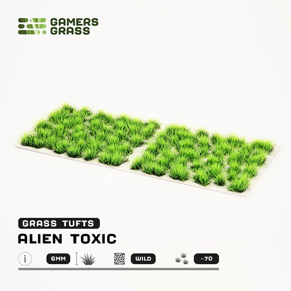 Gamers Grass Tufts: Alien Tufts- Toxic 6mm- Wild - for just $7.99! 
