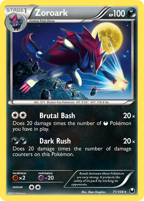 Zoroark (71/108) [Black & White: Dark Explorers] - Just $0.35! Shop now at Retro Gaming of Denver