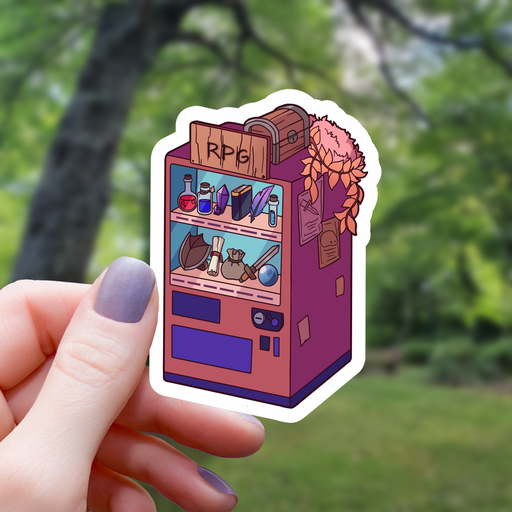 Adventure Vending Machine RPG Sticker - 3" - for just $3.50! 